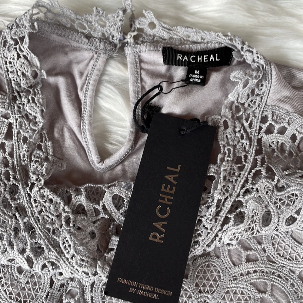 Rachel high neck lace bib tank NWT size M - Picture 4 of 8